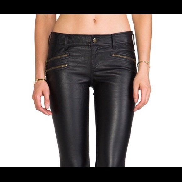 Free People Pants - Free people vegan leather skinny jeans